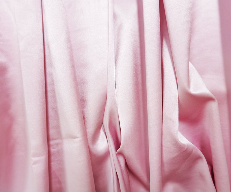 Light Pink Silk Solid Satin Woven Fabric