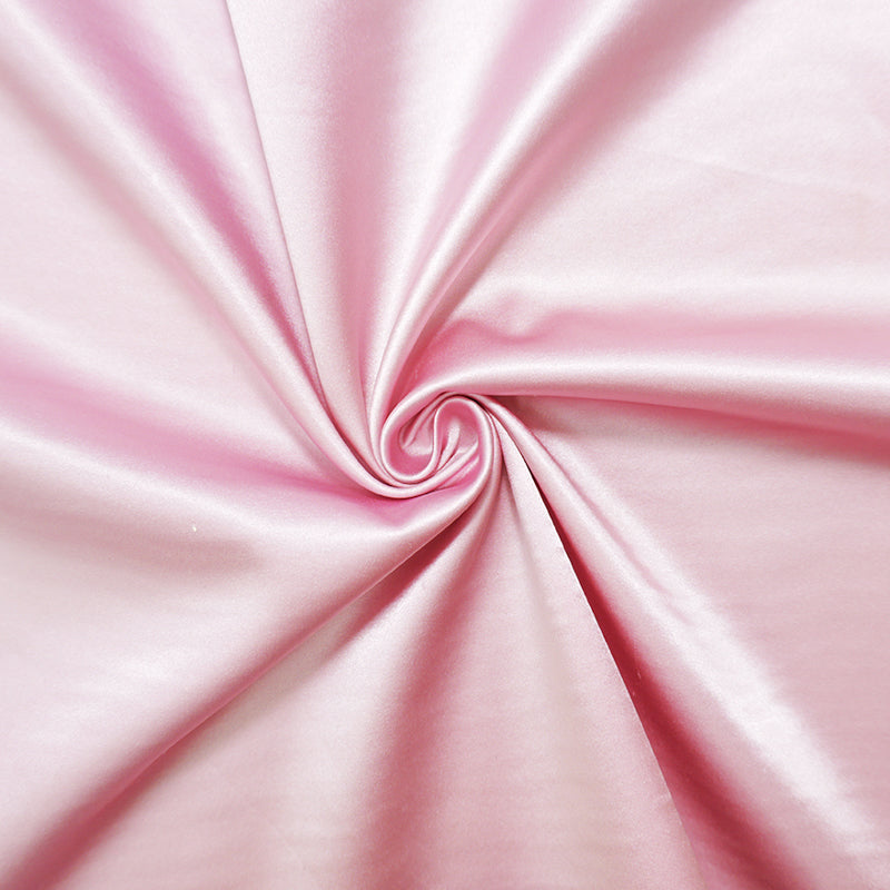 Light Pink Silk Solid Satin Woven Fabric