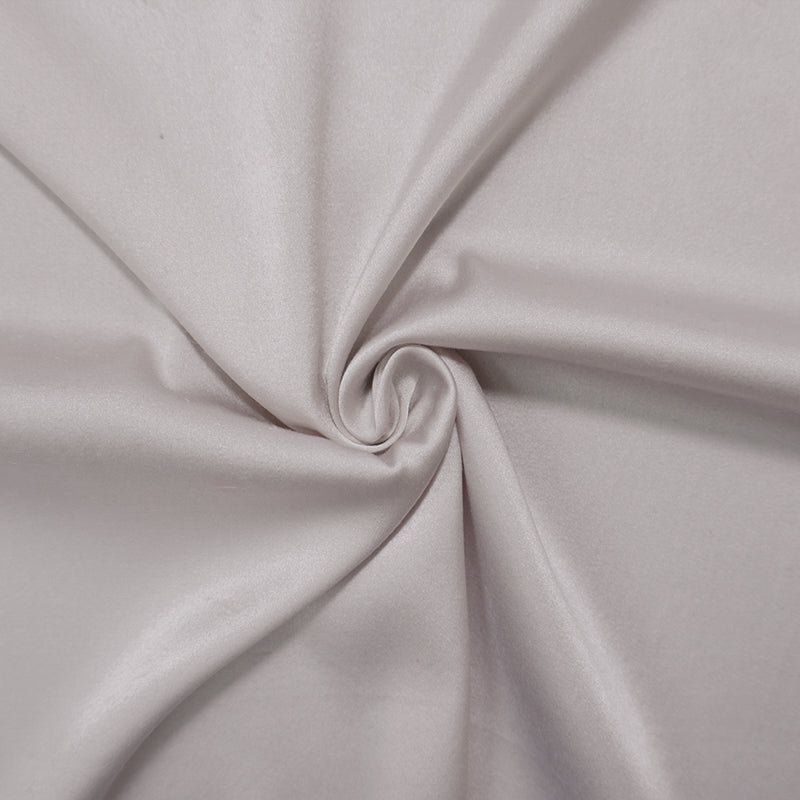 Light Gray Silk Spandex Solid Stretch Satin Woven Fabric