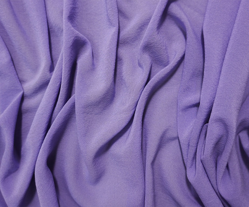 Purple Silk Solid Chiffon Woven Fabric