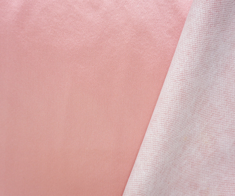 Pink Silk Solid Satin Woven Fabric