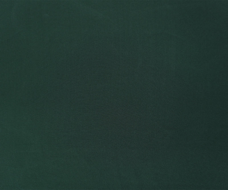 Deep Green Silk Solid Crepe De Chine Woven Fabric