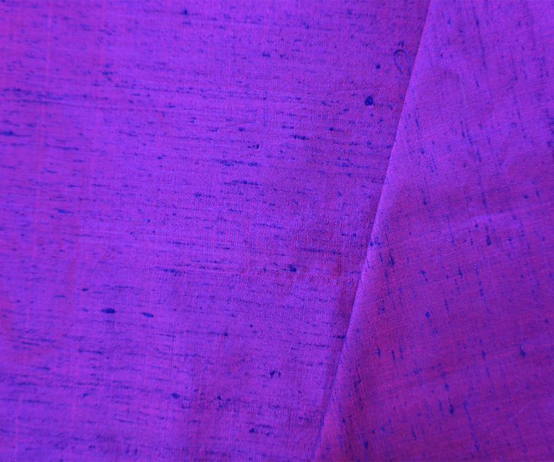 Purple-Pink Silk Slub Iridescent Dupioni Woven Fabric