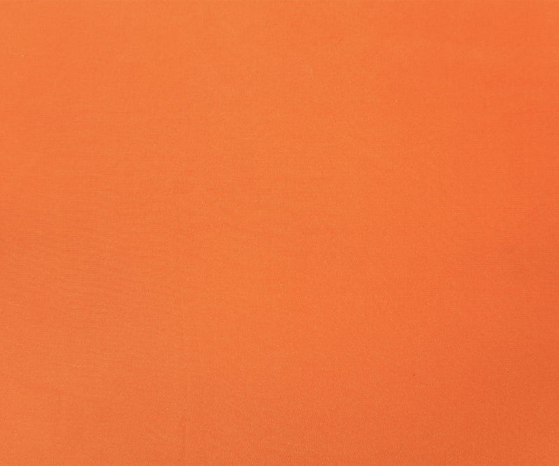 Orange Silk Solid Crepe De Chine Woven Fabric