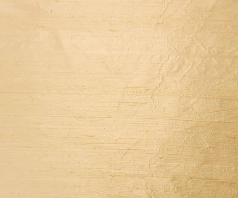 Beige Silk Slub Dupioni Woven Fabric