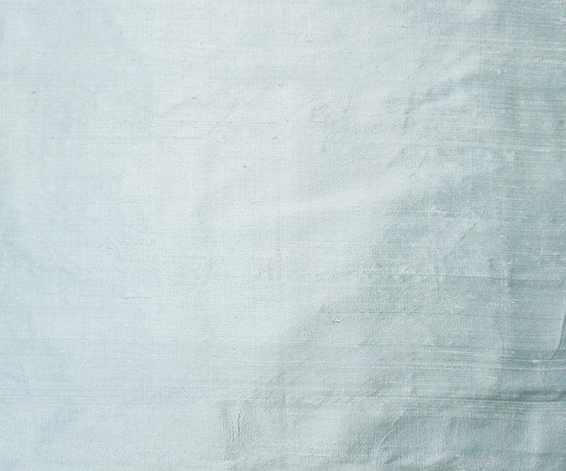 Light Blue Silk Slub Iridescent Dupioni Woven Fabric