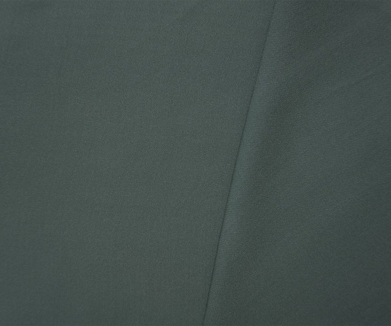 Gray Silk Solid Twill Georgette Woven Fabric