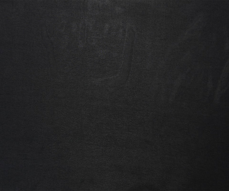 Black Silk Stretch Solid Chiffon Woven Fabric