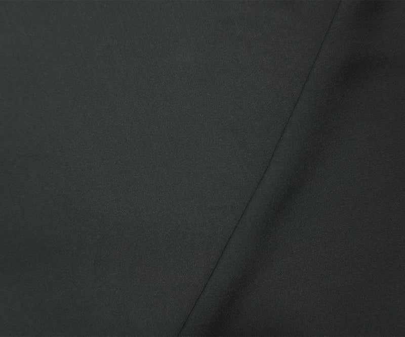 Deep Gray Silk Solid Georgette Woven Fabric
