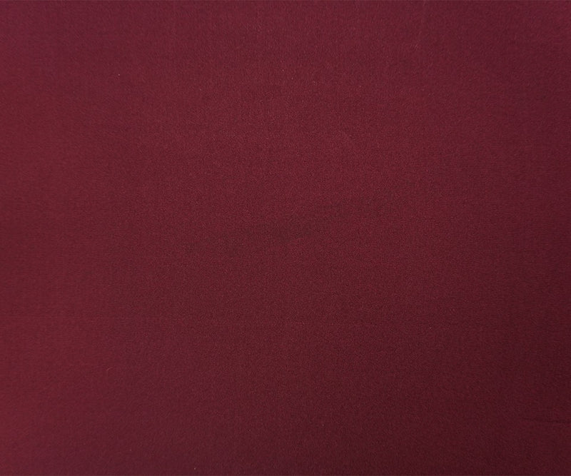 Deep Red Silk Solid Georgette Woven Fabric