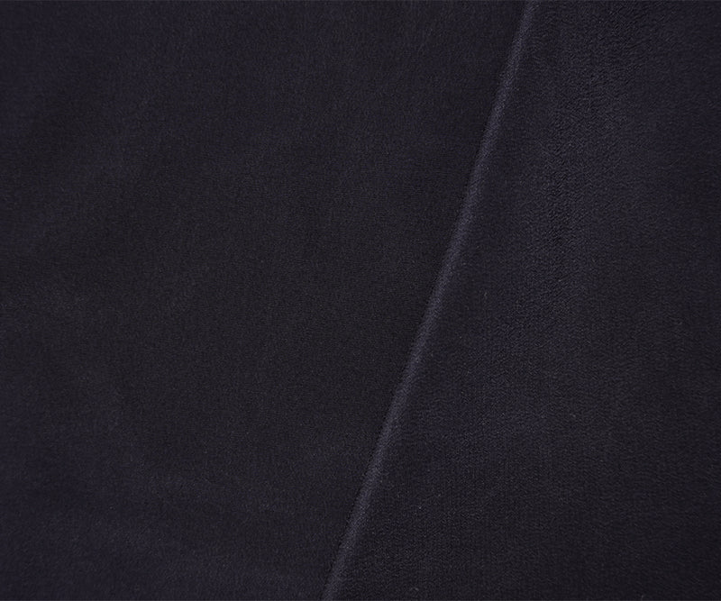 Deep Purple Silk Solid Crepe De Chine Woven Fabric