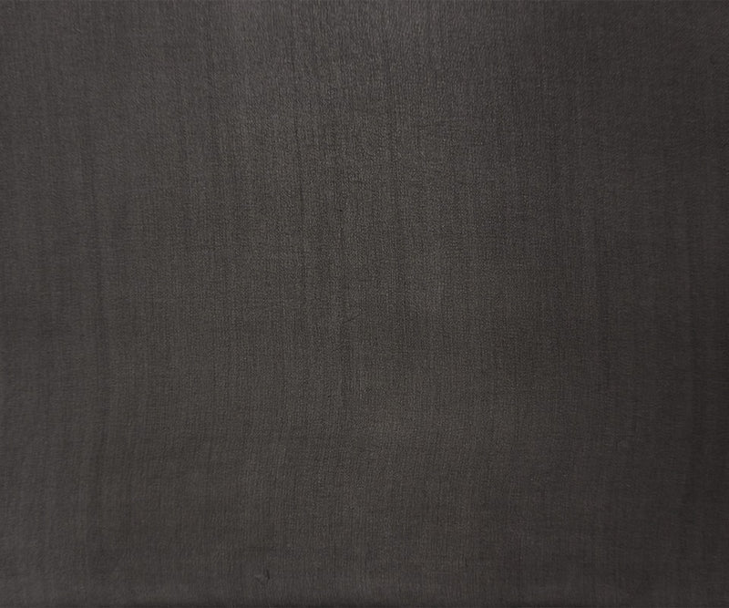 Black Silk Solid Chiffon Woven Fabric