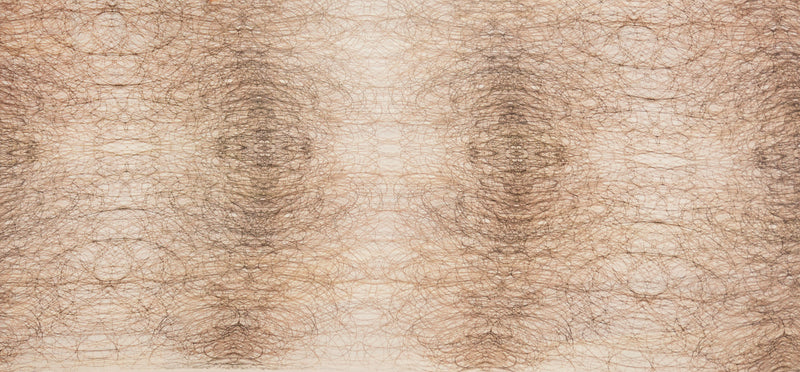Beige Silk Abstract Printed Chiffon Woven Fabric