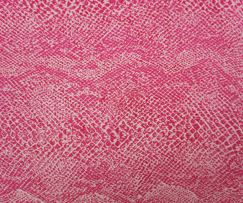 Pink Silk Reptile Printed Stretch Charmeuse Woven Fabric