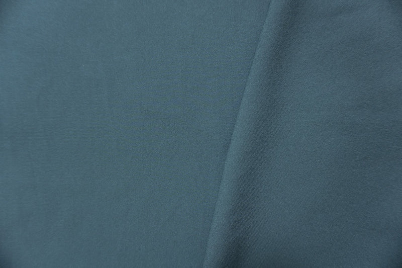 Deep Teal Silk Solid Georgette Woven Fabric