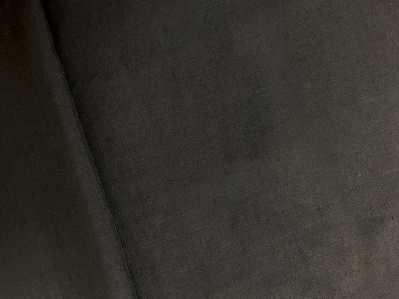 Black Poly Solid Voile Woven Fabric