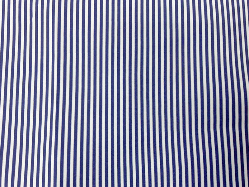 1 YD PC-Blue-White Stripe Printed Water Repellent Board Short Woven Fabric