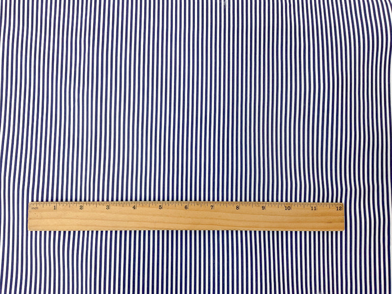 1 YD PC-Blue-White Stripe Printed Water Repellent Board Short Woven Fabric