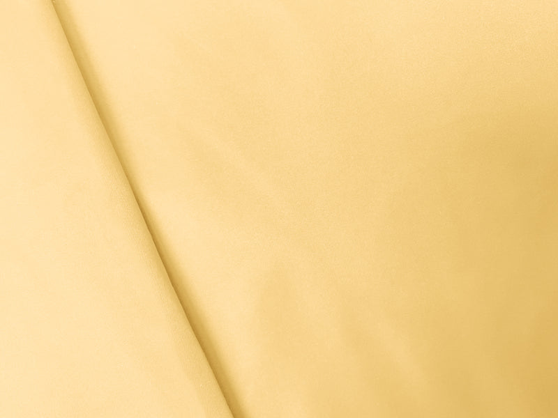 Light Yellow Poly Solid Twill Peach Skin Back Woven Fabric