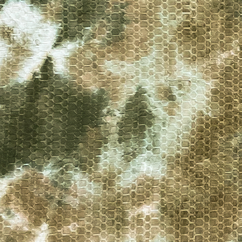 Green-Multi Poly Tie Dye 3D Honeycomb Jacquard Knit Fabric