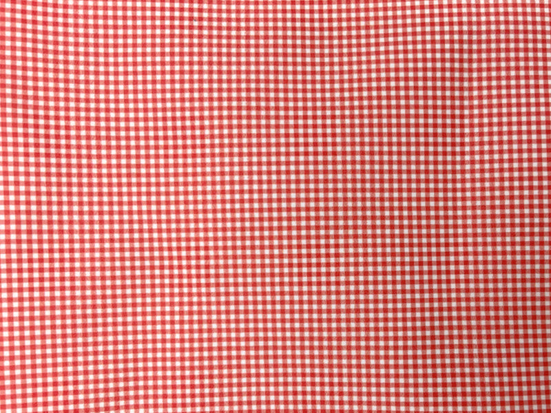 Orange-Multi Gingham Water Repellent Boardshort Woven Fabric