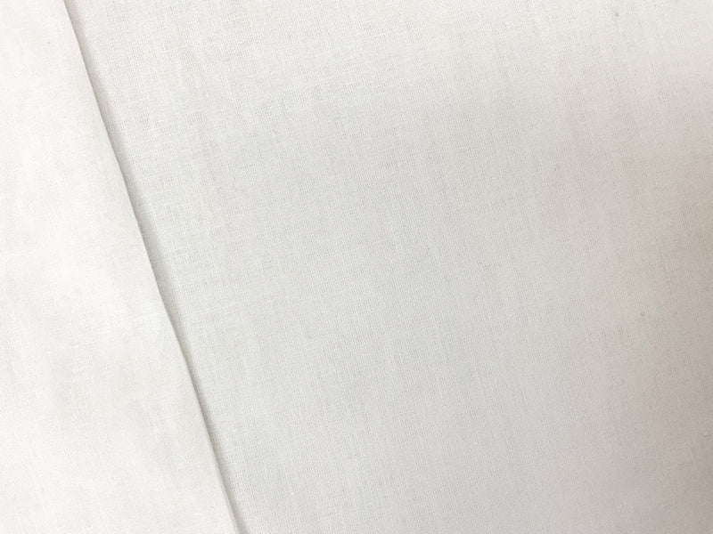 White Cotton Solid Voile Woven Fabric