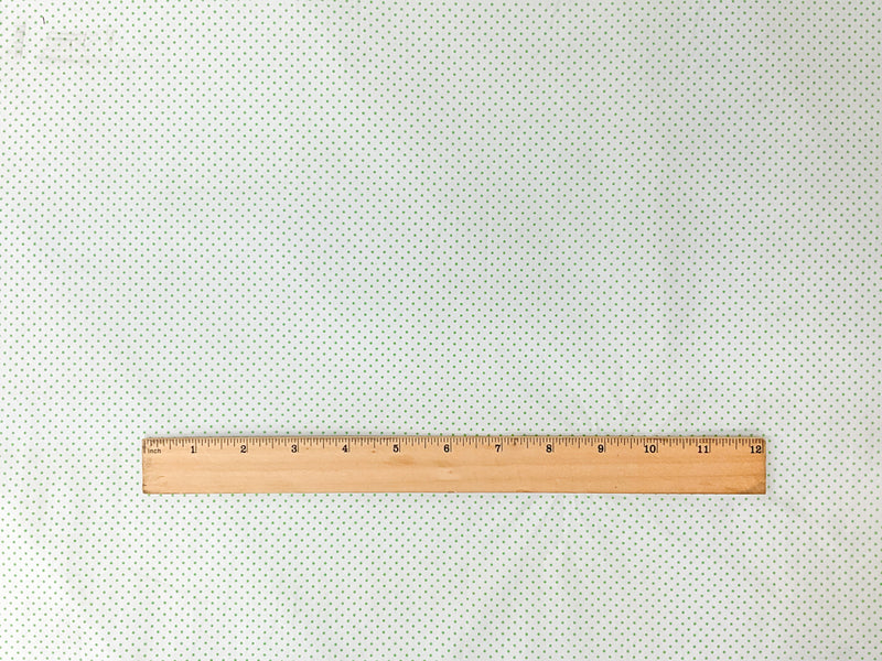 Green Cotton Dot Poplin Woven Fabric