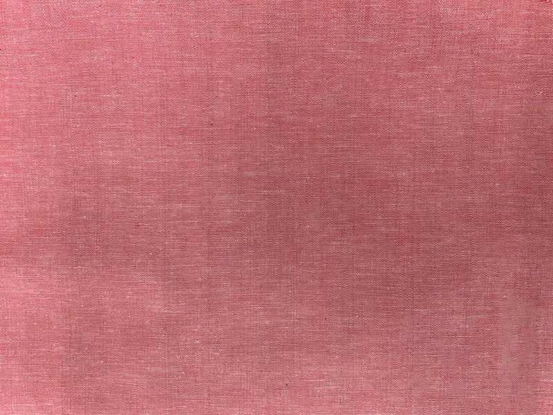 Pink Cotton Spandex Stretch Chambray Woven Fabric
