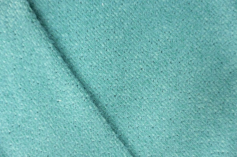 Teal Poly Nylon Chenille Sweater Knit Fabric