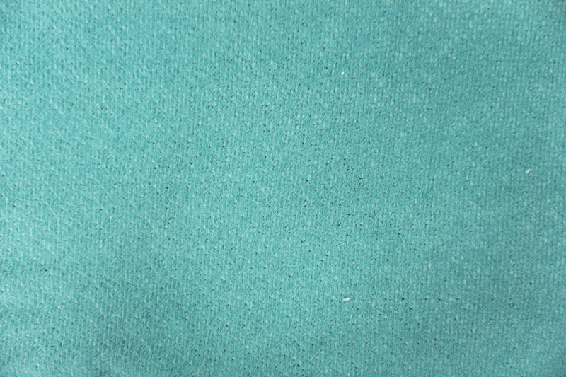 Teal Poly Nylon Chenille Sweater Knit Fabric