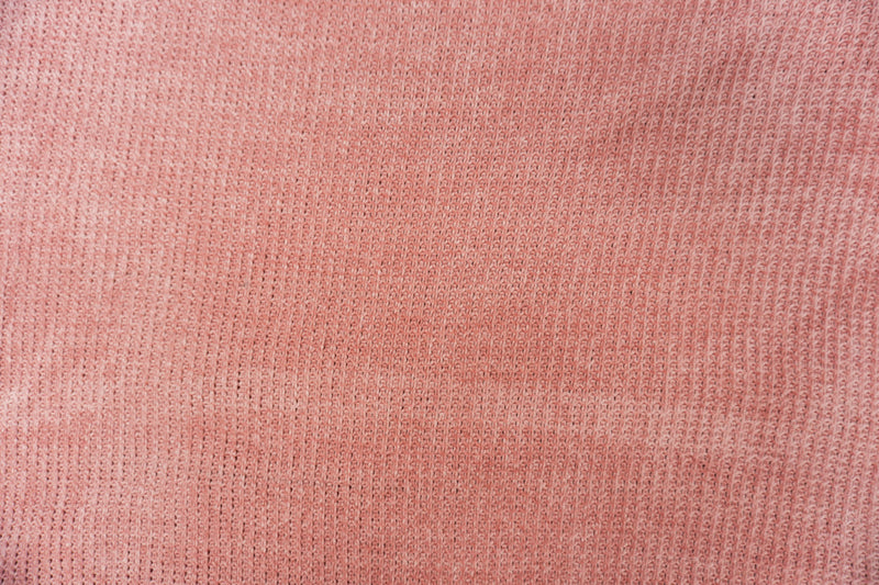 Pink Poly Nylon Chenille Sweater Knit Fabric