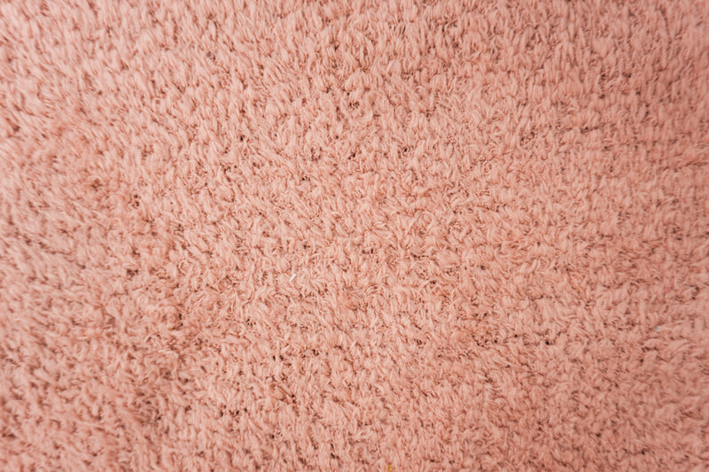 Pink Poly Spandex Stretch Solid Curly Teddy Fleece Knit Fabric