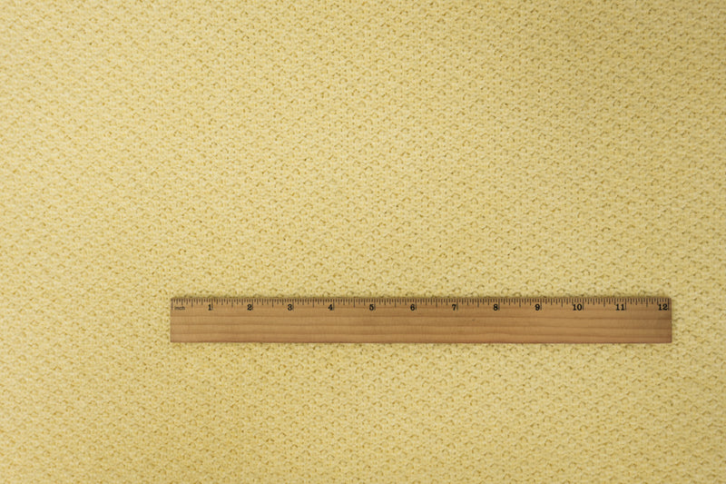 Yellow Poly Nylon Chenille Sweater Knit Fabric
