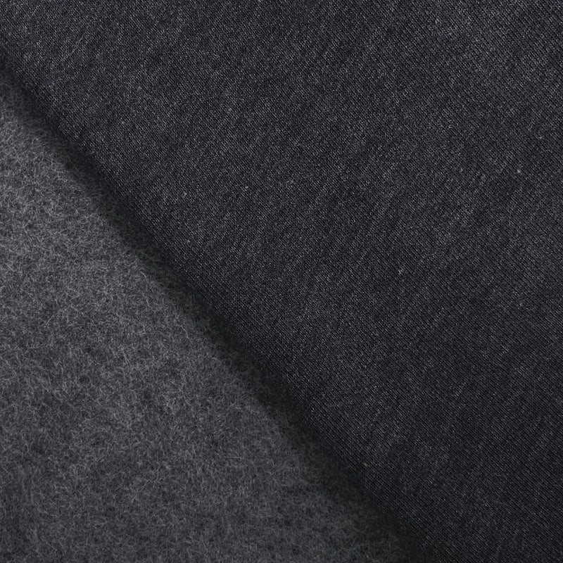 Deep Gray 15 oz. Cotton Heavy Sweatshirt Fleece Knit Fabric