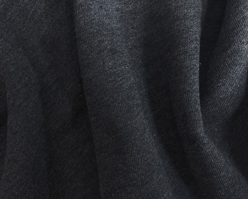 Deep Gray 15 oz. Cotton Heavy Sweatshirt Fleece Knit Fabric
