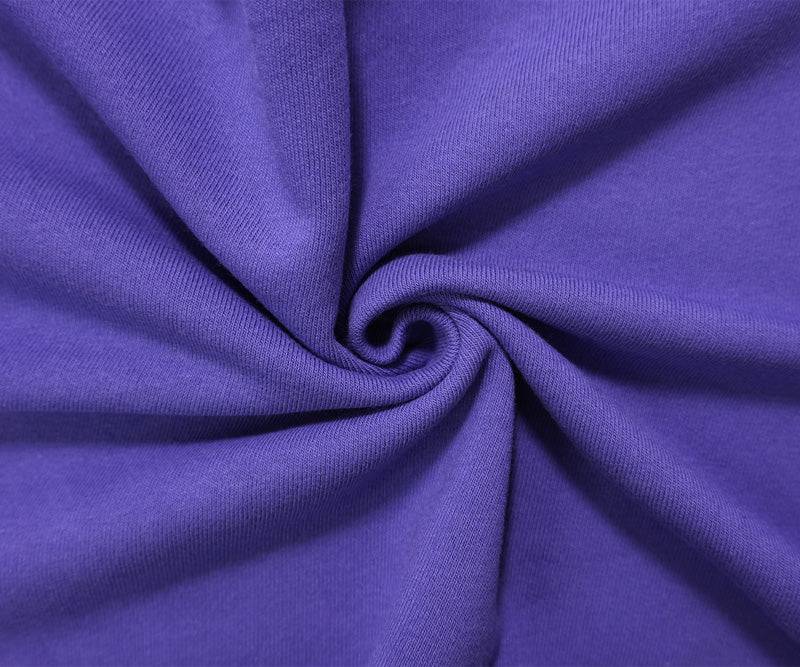 Blue 15 oz. Cotton Heavy Sweatshirt Fleece Knit Fabric