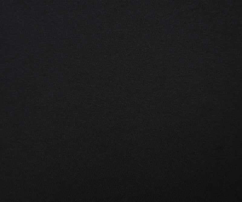 Black 15 oz. Cotton Heavy Sweatshirt Fleece Knit Fabric