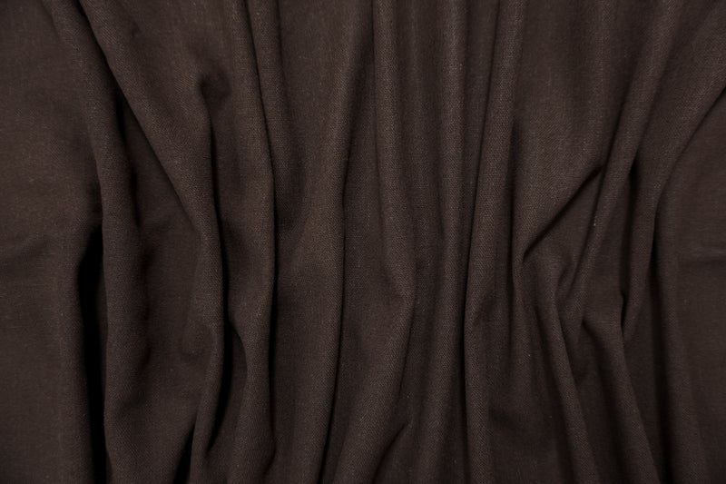 Brown Washed Rayon Linen Solid Reorderable Woven Fabric