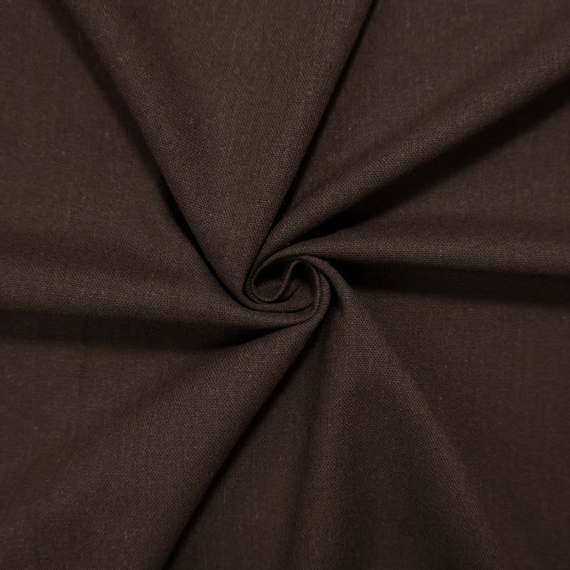 Brown Washed Rayon Linen Solid Reorderable Woven Fabric