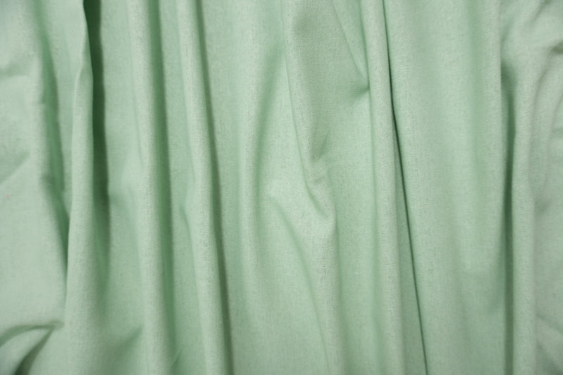 Sage Green Washed Rayon Linen Solid Reorderable Woven Fabric