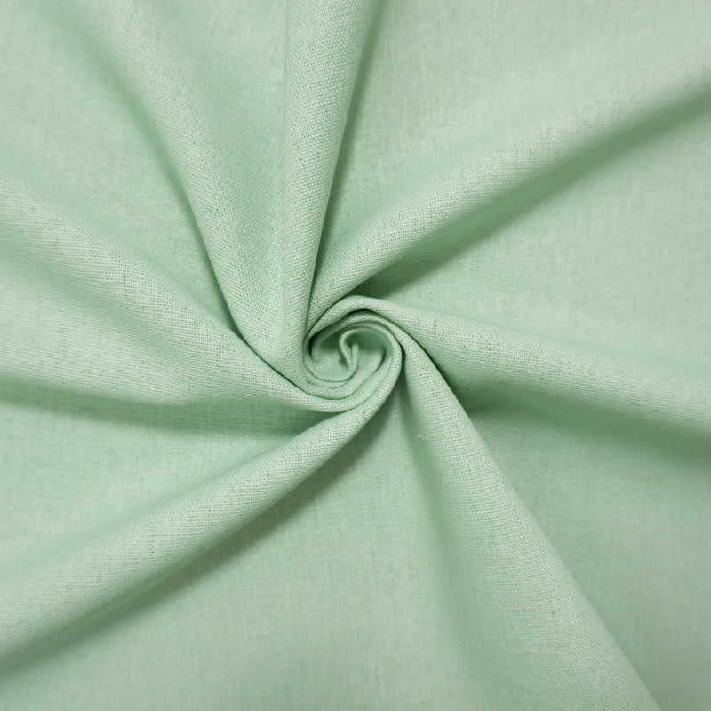 Sage Green Washed Rayon Linen Solid Reorderable Woven Fabric