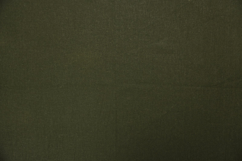 Olive Green Washed Rayon Linen Solid Reorderable Woven Fabric