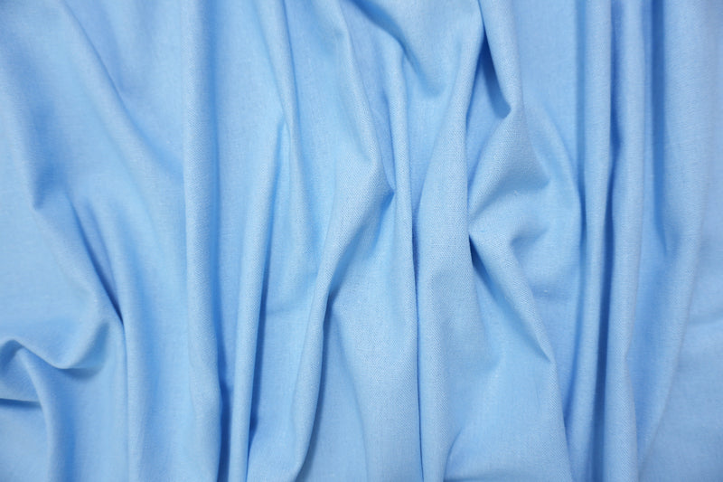 Pastel Blue Washed Rayon Linen Solid Reorderable Woven Fabric
