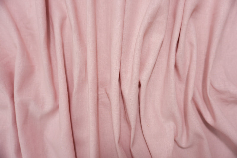Pastel Pink Washed Rayon Linen Solid Reorderable Woven Fabric