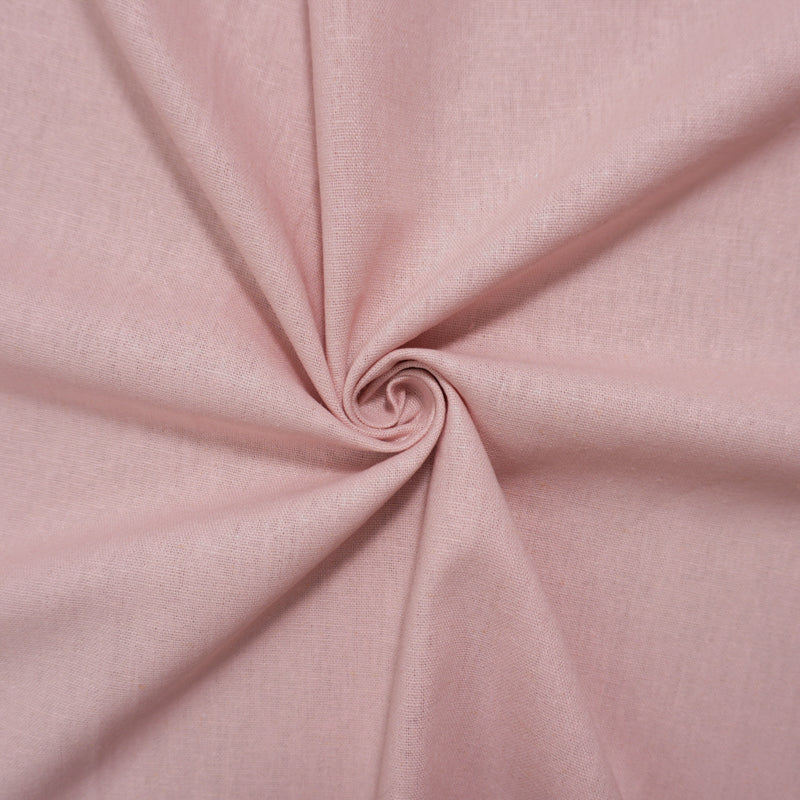 Pastel Pink Washed Rayon Linen Solid Reorderable Woven Fabric