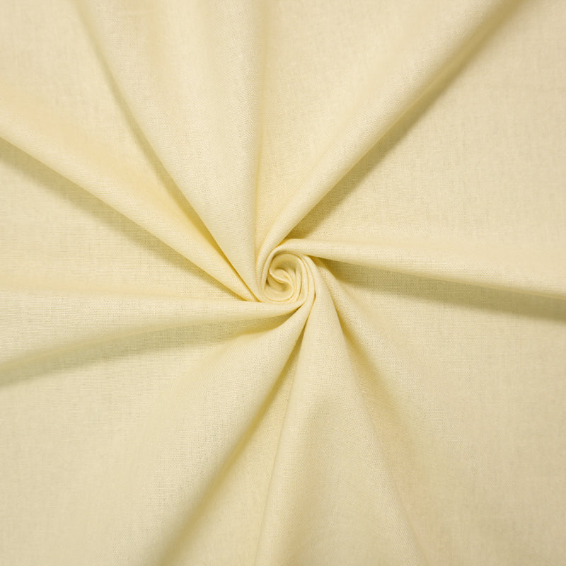 Light Yellow Washed Rayon Linen Solid Reorderable Woven Fabric