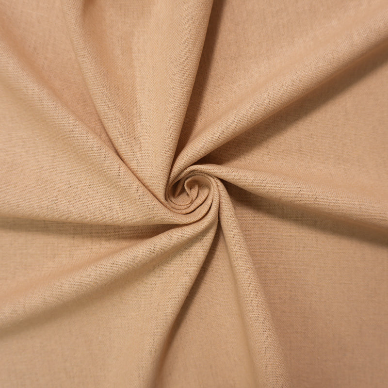 Tan Beige Washed Rayon Linen Solid Reorderable Woven Fabric