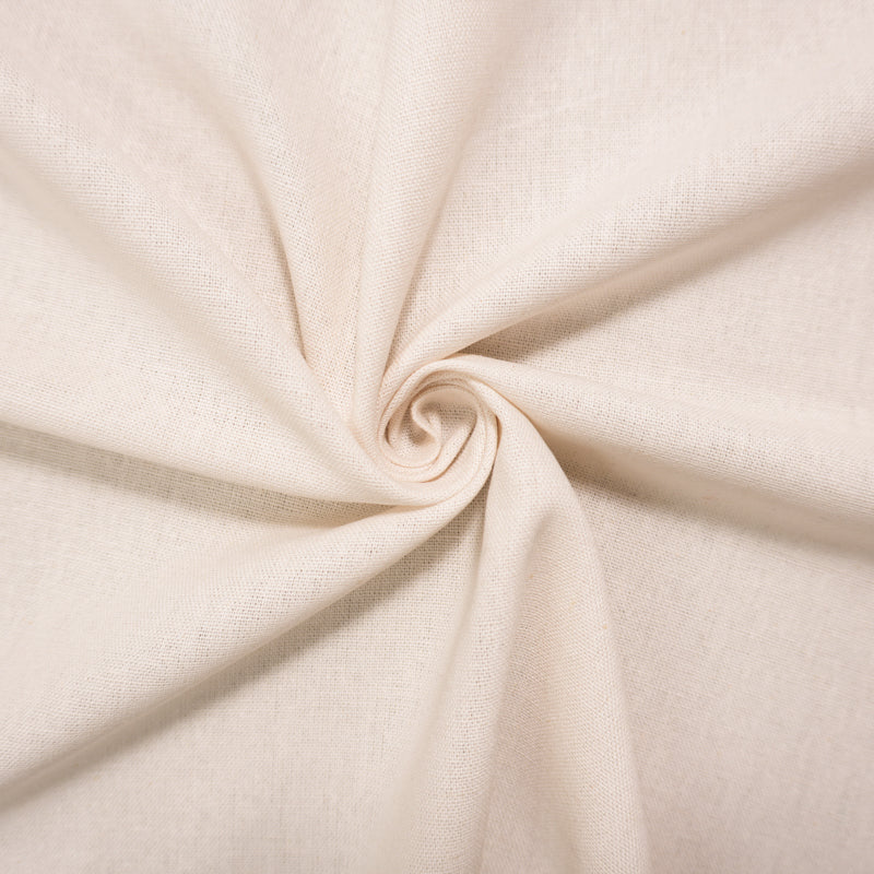 Light Beige Washed Rayon Linen Solid Reorderable Woven Fabric