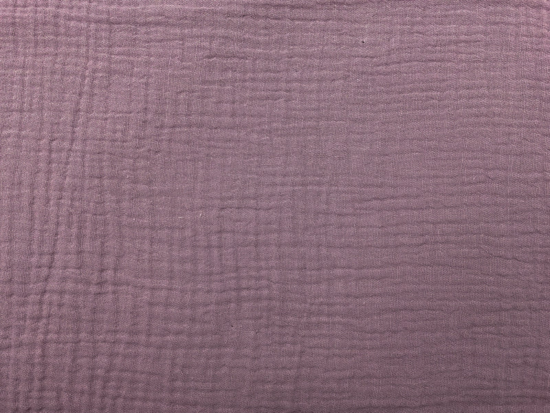 Lavender Purple Cotton Solid Double Gauze Reorderable Woven Fabric