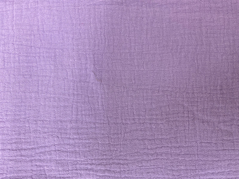 Purple Cotton Solid Double Gauze Woven Fabric
